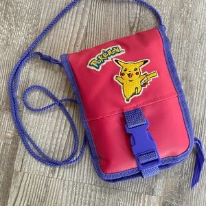 Gameboy Color Pink/Purple Carrying Case Bag Pokemon Embroidered Pikachu Nintendo